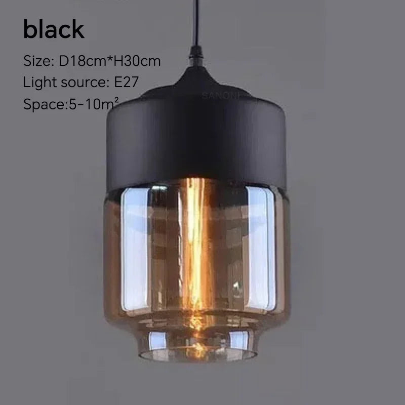 Luminária Pendente de Vidro Nordic Modern