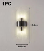 Arandela de Cristal Aço Inoxidável