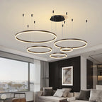 Lustre LED Anel Moderno para Sala e Jantar
