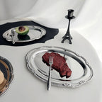 Bandeja Vintage Prateada em Metal