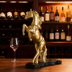 Porta-Vinho Cavalo Decorativo em Resina