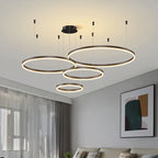 Lustre LED Anel Moderno para Sala e Jantar
