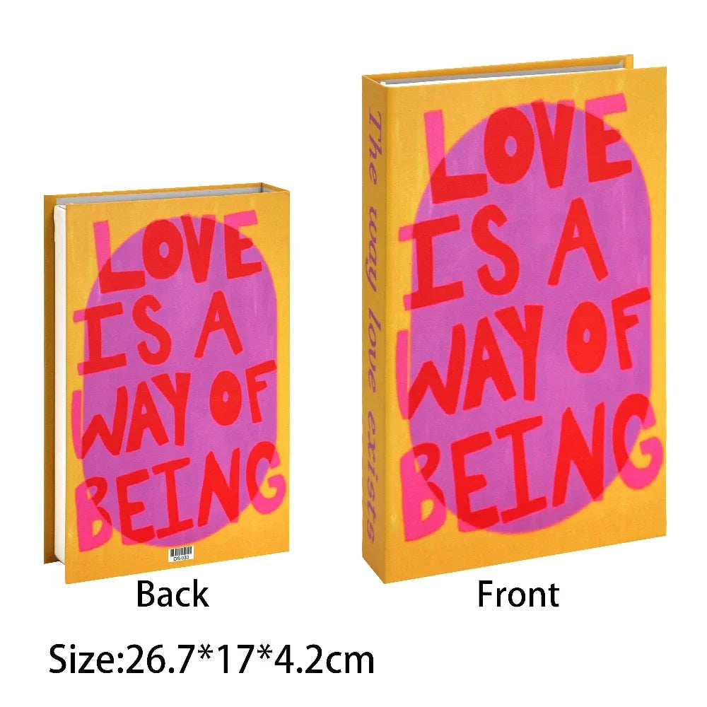 Caixa Decorativa de Livros Falsos com Fecho Magnético