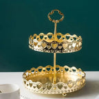 Fruteira Nórdica Elegante de Camada Dupla para Doces e Frutas