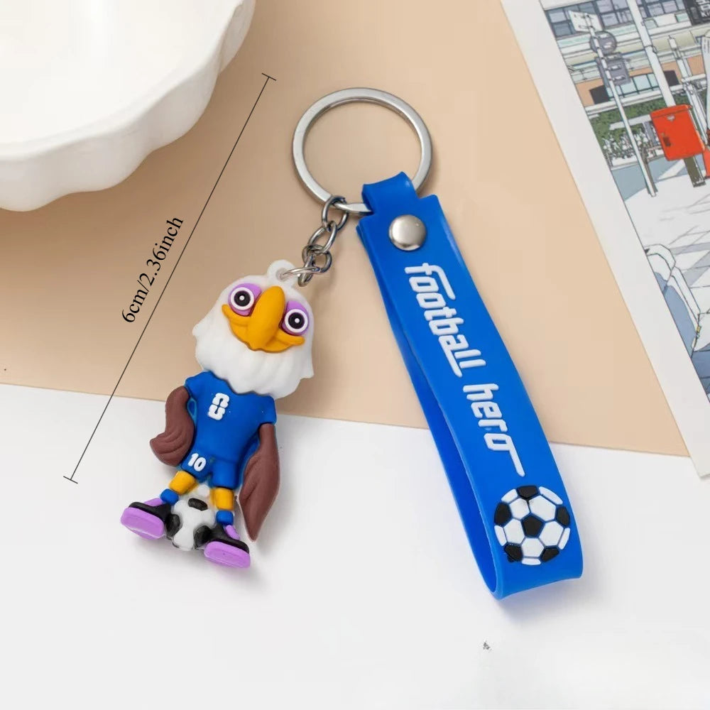 Chaveiro Cartoon de Troféu de Futebol - Presente Ideal