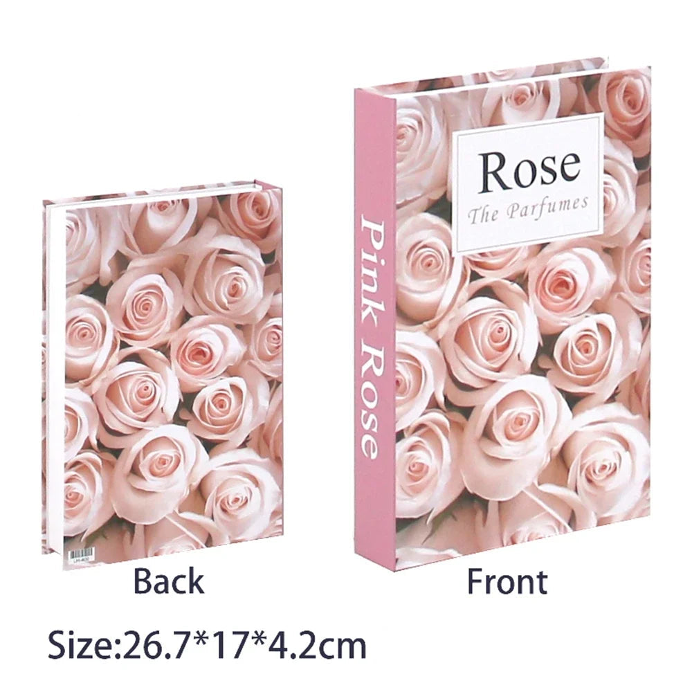 Caixa Decorativa de Livros Falsos com Fecho Magnético