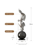 Escultura Geométrica de Luxo para Decoração Moderna
