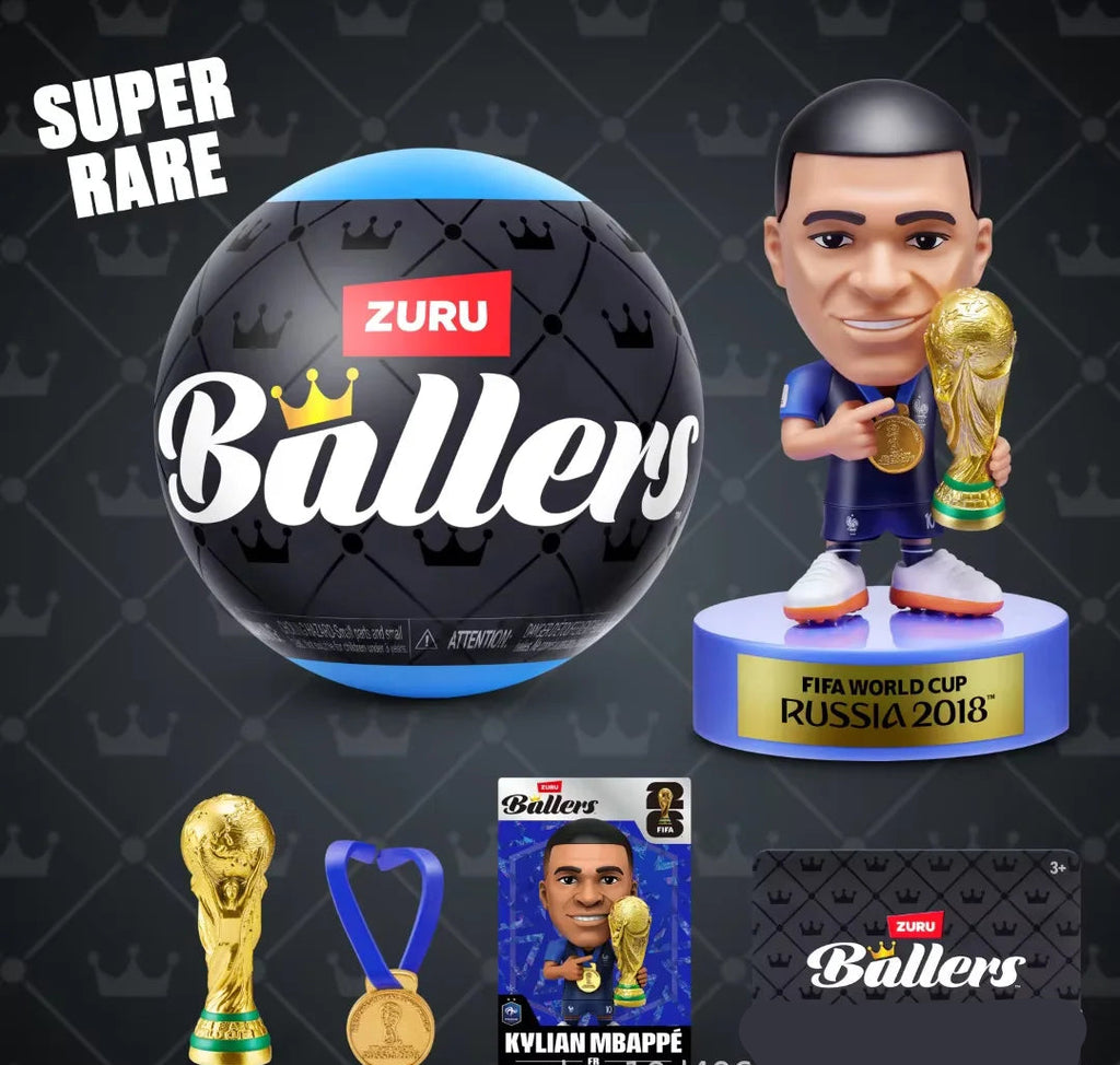ZURU 2026 Copa do Mundo: Caixa Surpresa com Acessórios de Futebolistas em Miniatura, Bonecos de Jogadores de Futebol e Brinquedos Criativos para Crianças