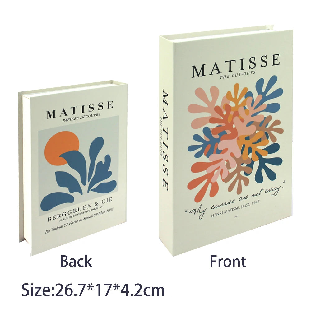 Caixa Decorativa de Livros Falsos com Fecho Magnético