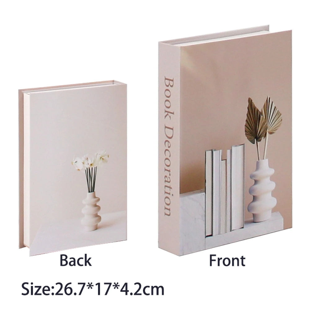 Caixa Decorativa de Livros Falsos com Fecho Magnético