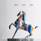 Escultura de Cavalo Galopante Elegante