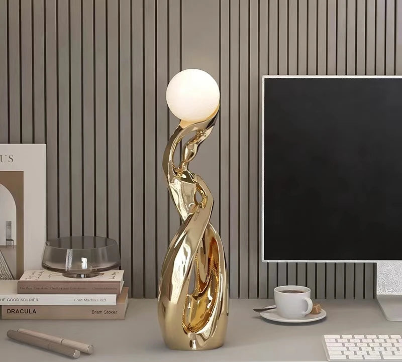 Estátua Abstrata Luminosa