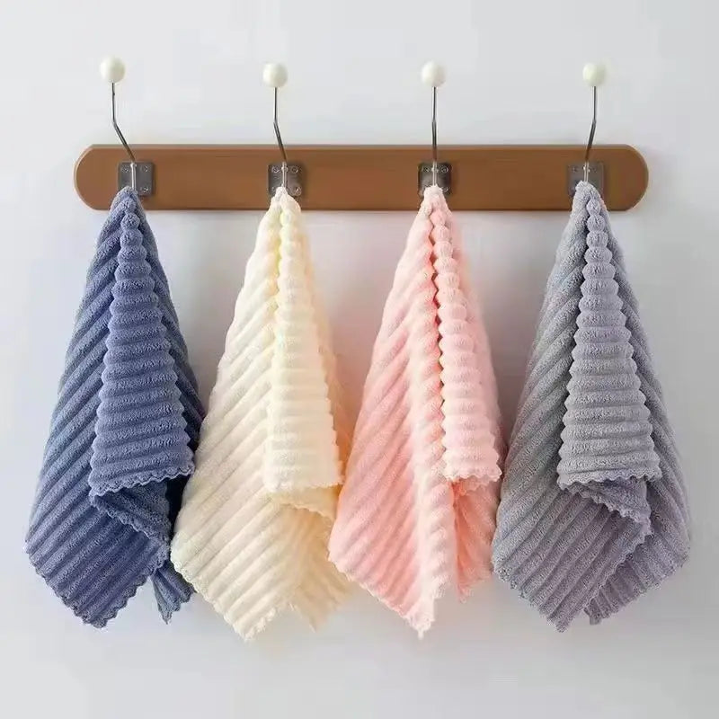 Premium Coral Fce Towel Candy Stripe Absorbent Qui Dry Non edding Face Wa Bath Towel Hand Towel for Men And Women