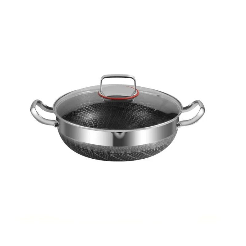 Panela de Aço Inoxidável 316 com Fundo Antiaderente