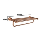 Conjunto de Acessórios para Banheiro em Aço Inoxidável Rose Gold
