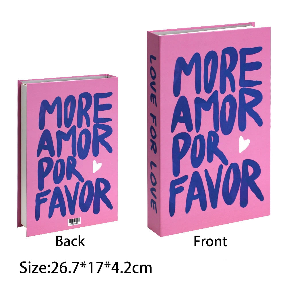 Caixa Decorativa de Livros Falsos com Fecho Magnético