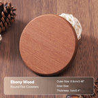 Porta-Copos de Madeira Nogueira e Faia