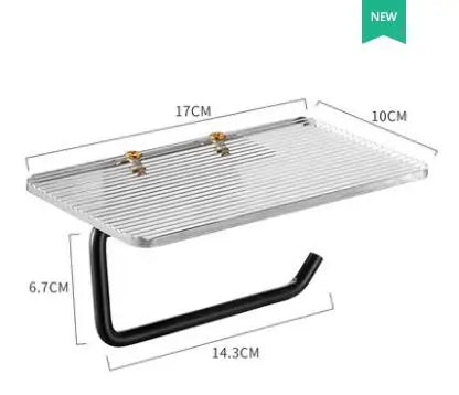 Suporte de Papel Higiênico com Prateleira