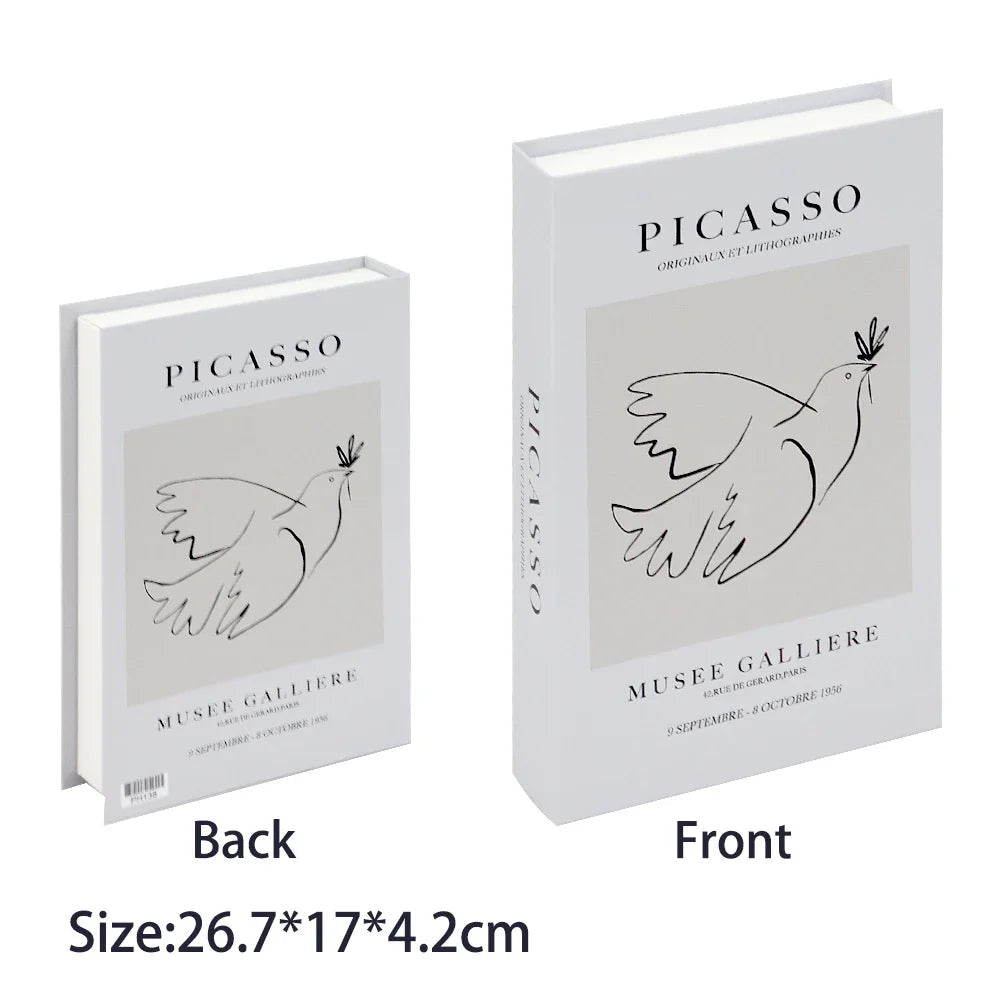 Caixa Decorativa de Livros Falsos com Fecho Magnético