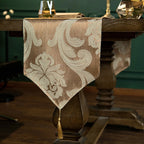 Modern European Jacquard Table Runner Luxury Embroidered  Table Runner Home Restaurant Table Decoration