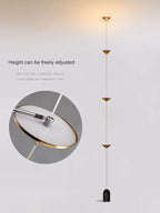 Tempo ampulheta lâmpada de assoalho luz pingente luxo ouro atmosfera luz sala estar sofá borda minimalista cabeceira luz neutra