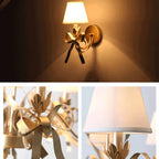 Moderno simples luz de luxo e14 bowknot lâmpada parede sala estar quarto menina princesa crianças luzes do quarto
