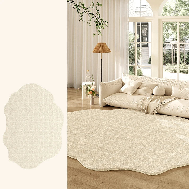 Tapete Creme Francês Irregular para Sala