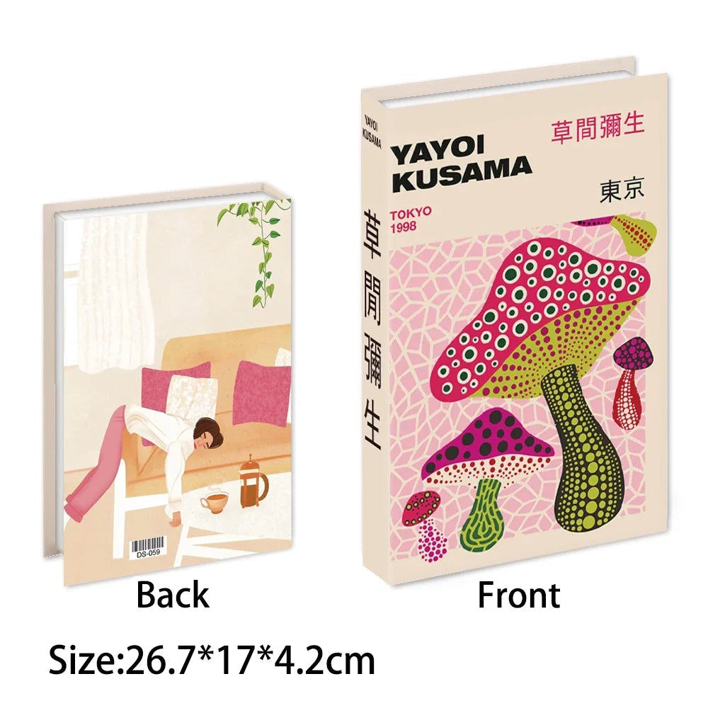 Caixa Decorativa de Livros Falsos com Fecho Magnético