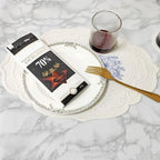 Tapete de jantar esculpido em silicone, padrão retrô, tapete de mesa floral para mesa de jantar, cozinha, café, utensílios de mesa, à prova d'água