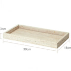 Conjunto de Acessórios de Banheiro em Mármore Travertino