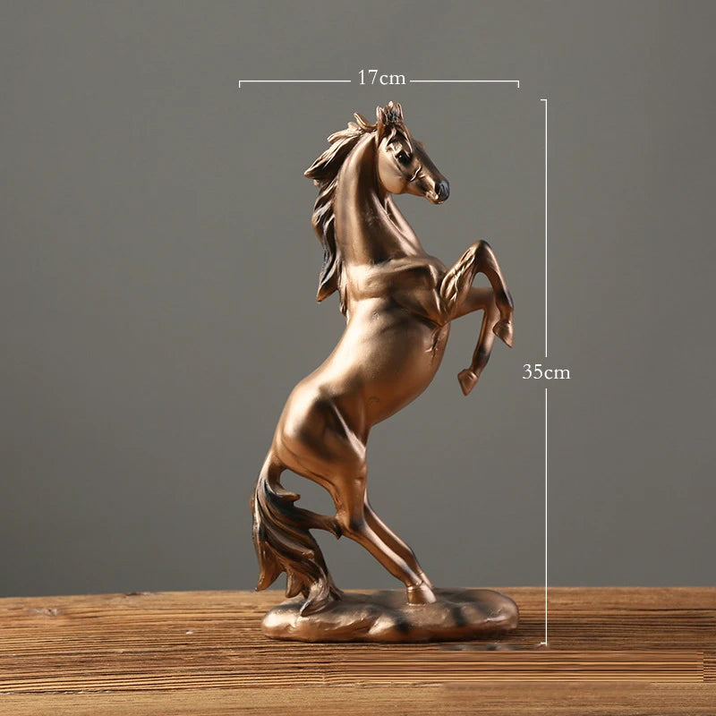 Escultura de Cavalo em Resina