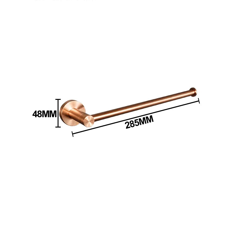 Conjunto de Acessórios para Banheiro em Aço Inoxidável Rose Gold