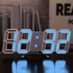 Relógio Digital 3D LED com Modo Noturno