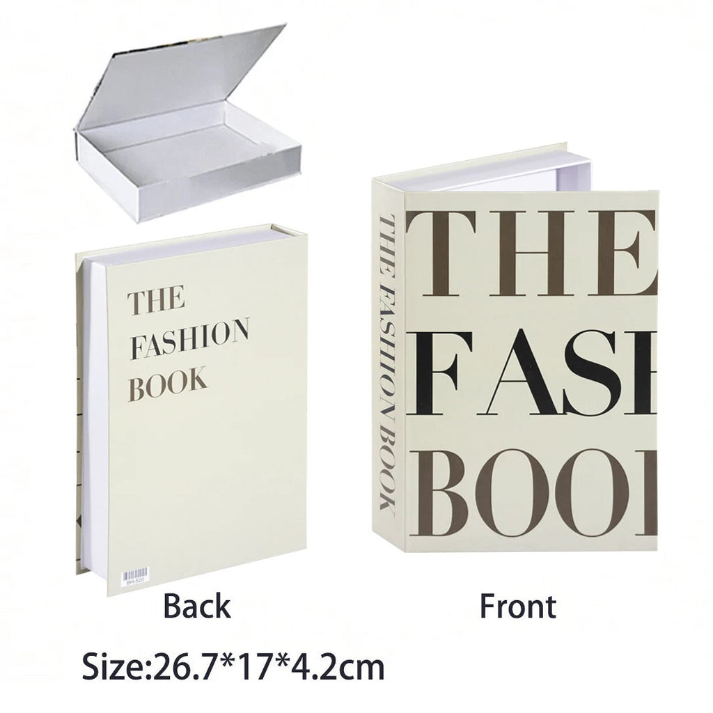 Caixa Decorativa de Livros Falsos com Fecho Magnético