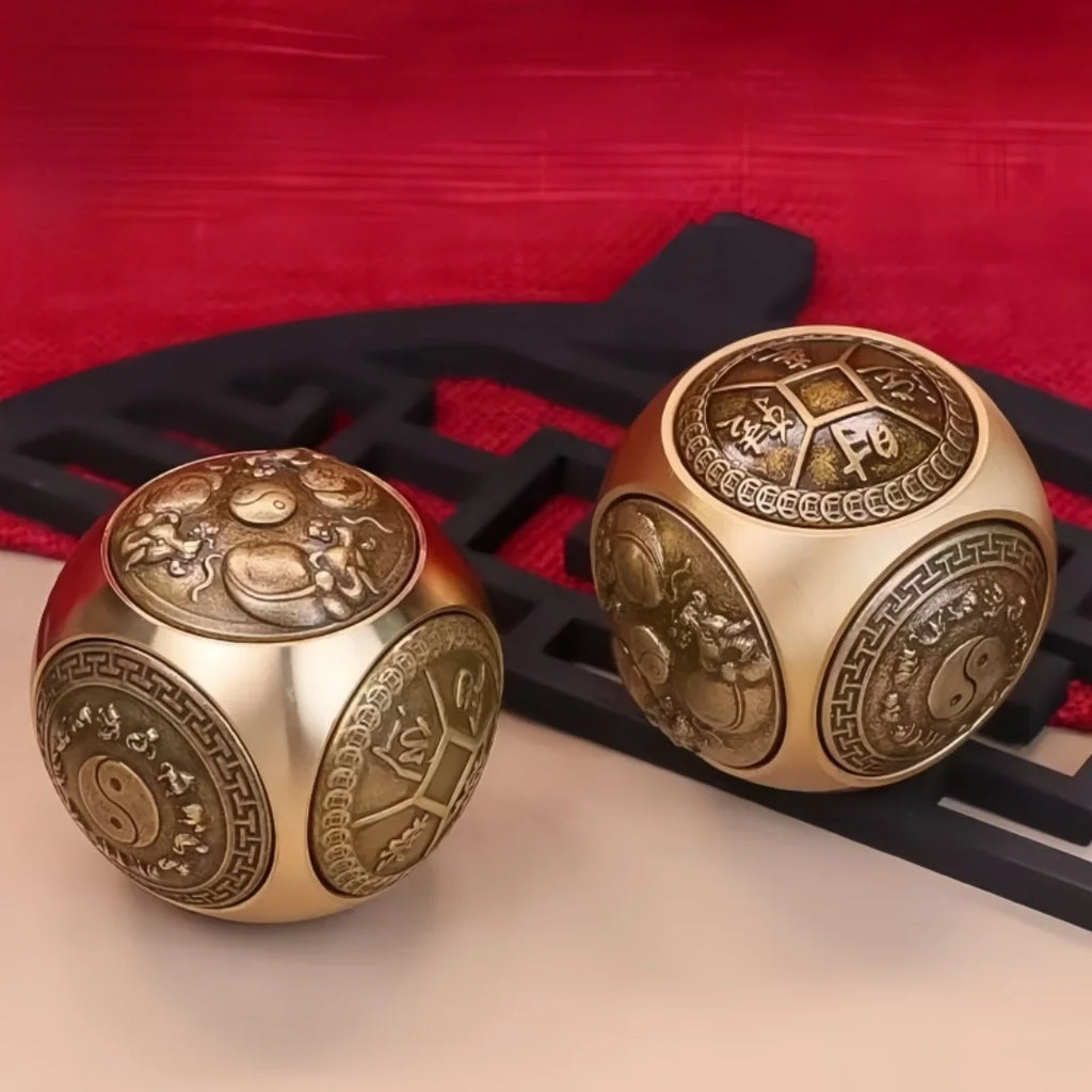 Spinner Decorativo Moeda Chinesa em Cobre