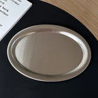 Bandeja Oval em Aço Inox
