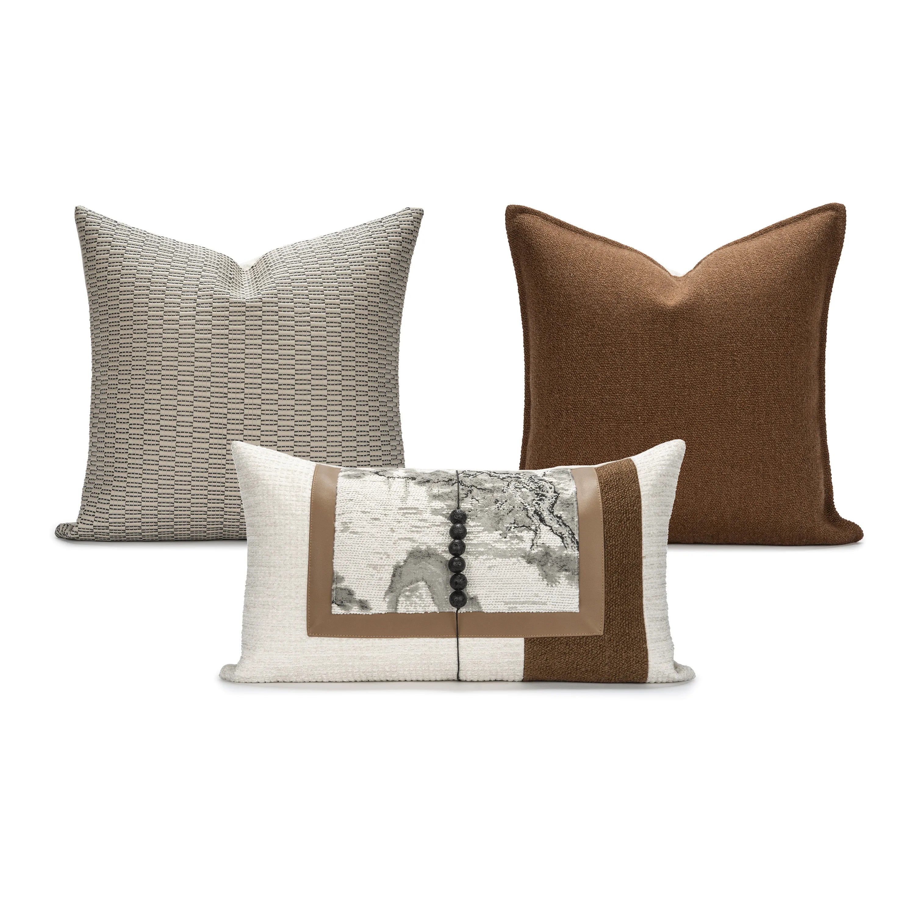 Almofada Elegante com Estampa Paisagem Chinesa