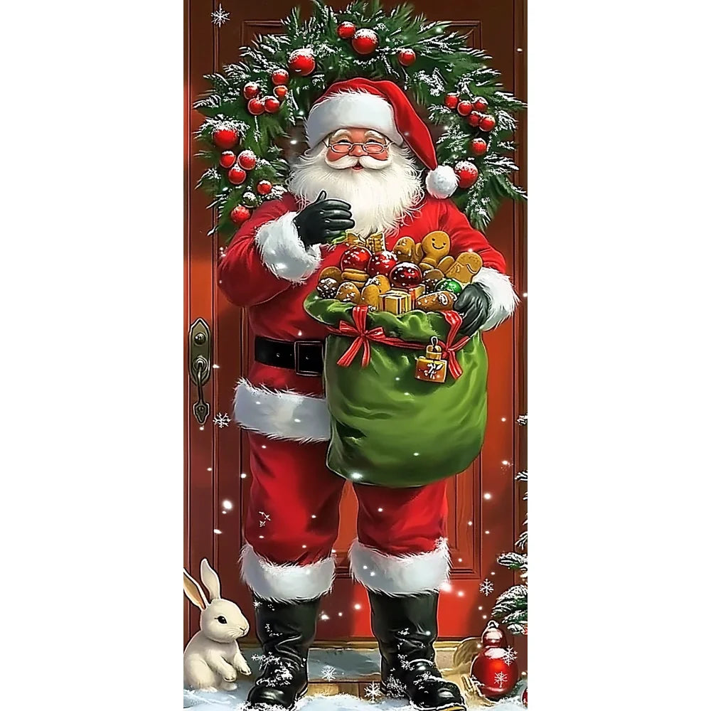 Painel Decorativo de Porta Papai Noel para Natal
