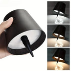 Lâmpada de garrafa sem fio Controle de toque de 3 cores com escurecimento contínuo, ajuste perfeito para garrafas de vinho, substitui rolhas de vinho tradicionais