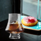 Whiskey Crystal Glass Set, 4 Pack Tasting Glass 9 Ounces Clear Lead Free Wine Glass Bar Party Wedding Drinking Glassware