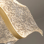 Nordic criativo led lustre design onda longa luzes pingente restaurante bar lâmpada sala de jantar decoração casa pendurado luminária