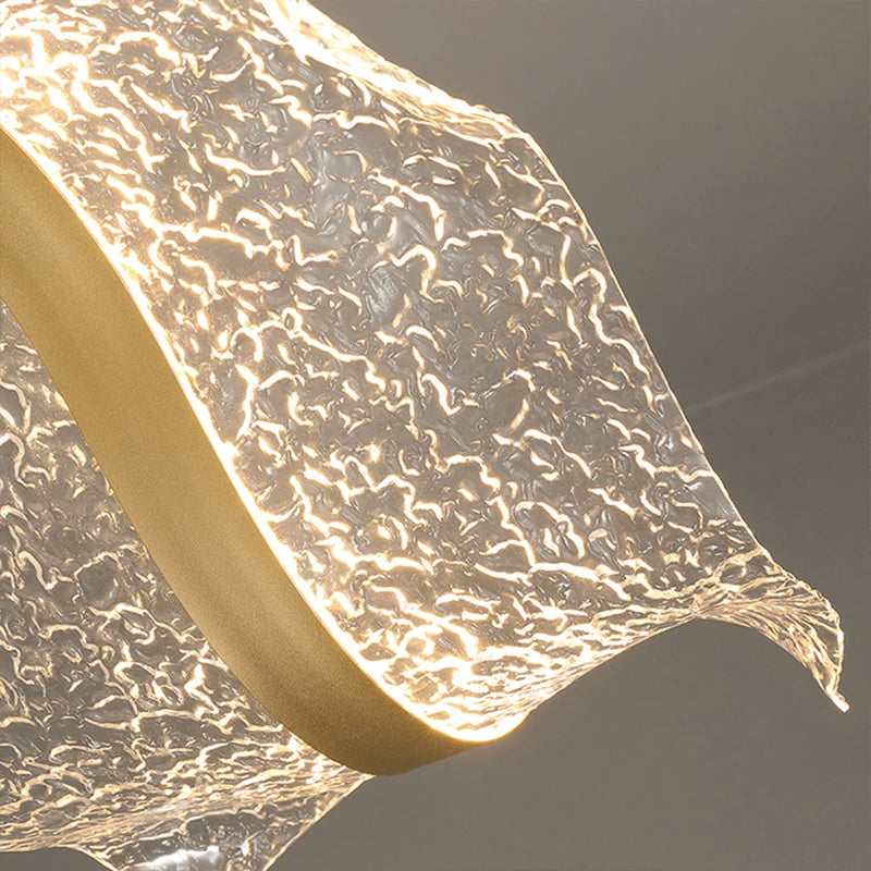 Nordic criativo led lustre design onda longa luzes pingente restaurante bar lâmpada sala de jantar decoração casa pendurado luminária