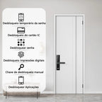 Nova fechadura inteligente eletrônica tuya wifi com impressão digital biométrica cartão inteligente senha chave desbloquear carga de emergência usb de br
