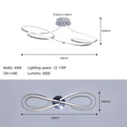 Luminária de Teto LED Regulável com Controle Remoto