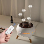 Umidificador de ar dinâmico de água-viva 250ml difusor de óleo essencial umidificador de quarto com controle remoto com 7 luzes noturnas coloridas