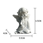 Nordic Style Desktop Decoration Creative Angel Girl Resin Sculpture Desk Dining Table Cabinet Fireplace Decoration Ornaments 1pc