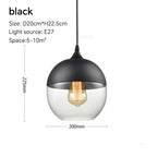 Luminária Pendente de Vidro Nordic Modern