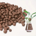 Fervas de argila expandidas hidropônicas de jardim – pelotas ovais de cerâmica orgânica para vasos, plantadores, orquídeas, suculentas, drenagem inferior