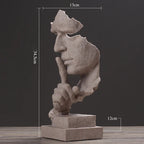Escultura Silêncio em Resina