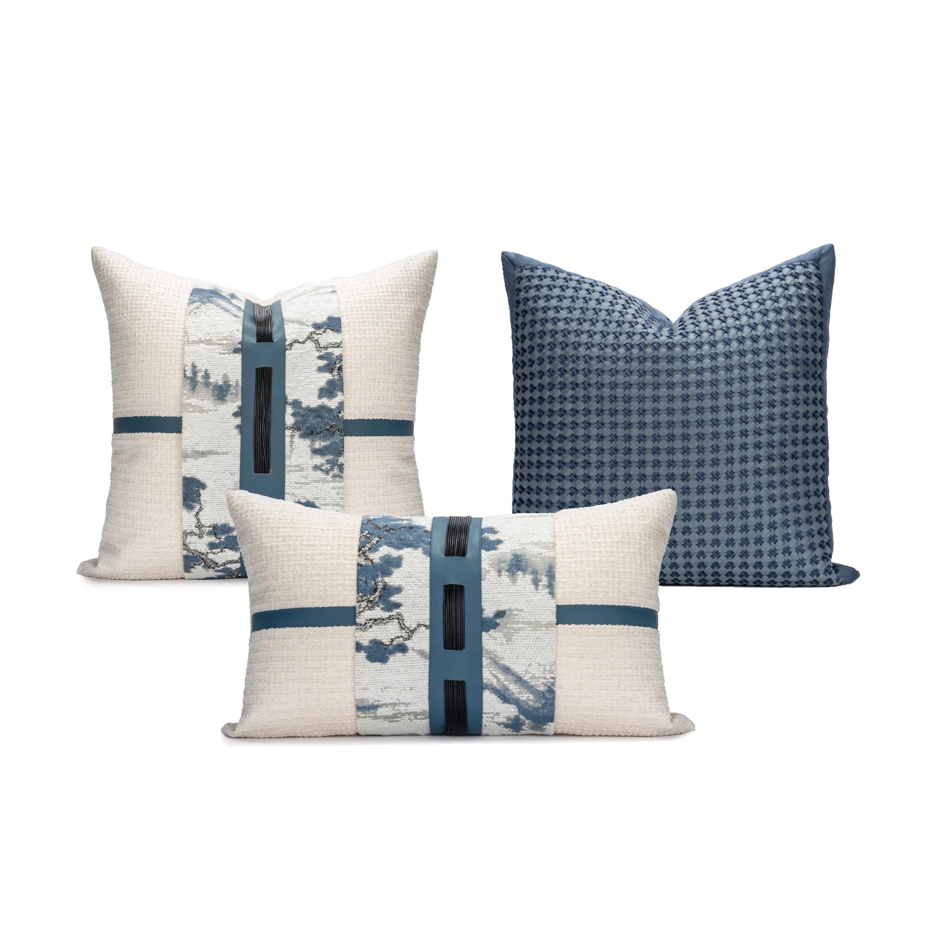 Almofada Elegante com Estampa Paisagem Chinesa